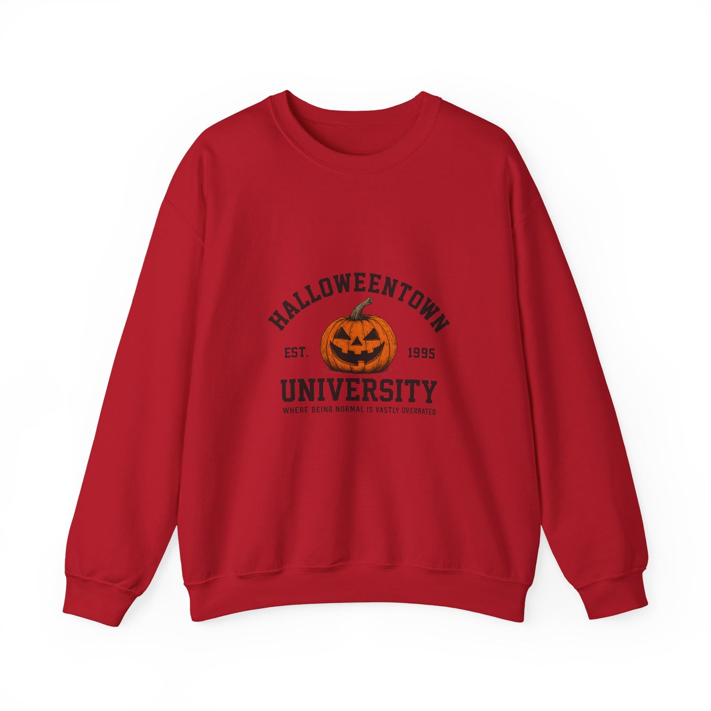 Unisex Heavy Blend™ Halloweentown University Sweatshirt – Spooky Pumpkin Collegiate Style | mw1009