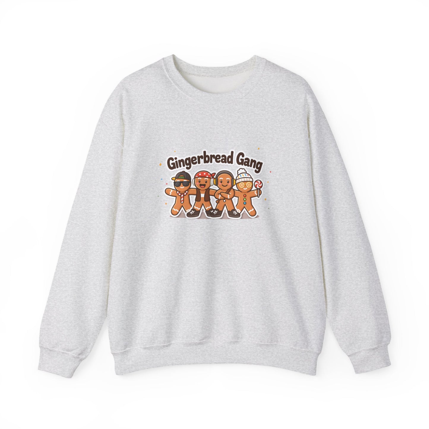 Unisex Heavy Blend™ mw2135 | Gingerbread Gang Christmas Sweatshirt – Cute Holiday Cookie Crewneck, Funny Festive Xmas Gift