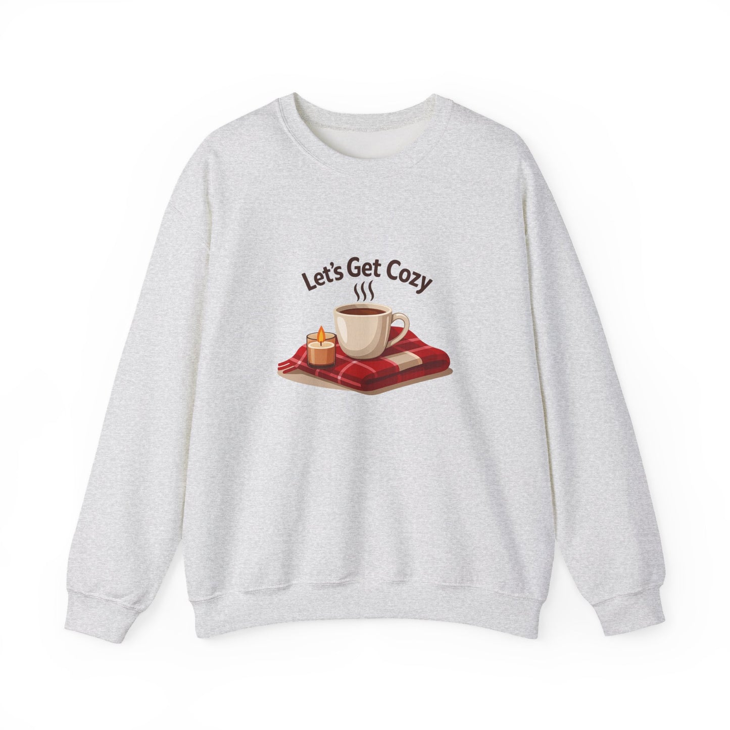 Unisex Heavy Blend™ mw2118 | Let’s Get Cozy Sweatshirt – Warm Winter Coffee Crewneck, Cute Cozy Holiday Gift for Her