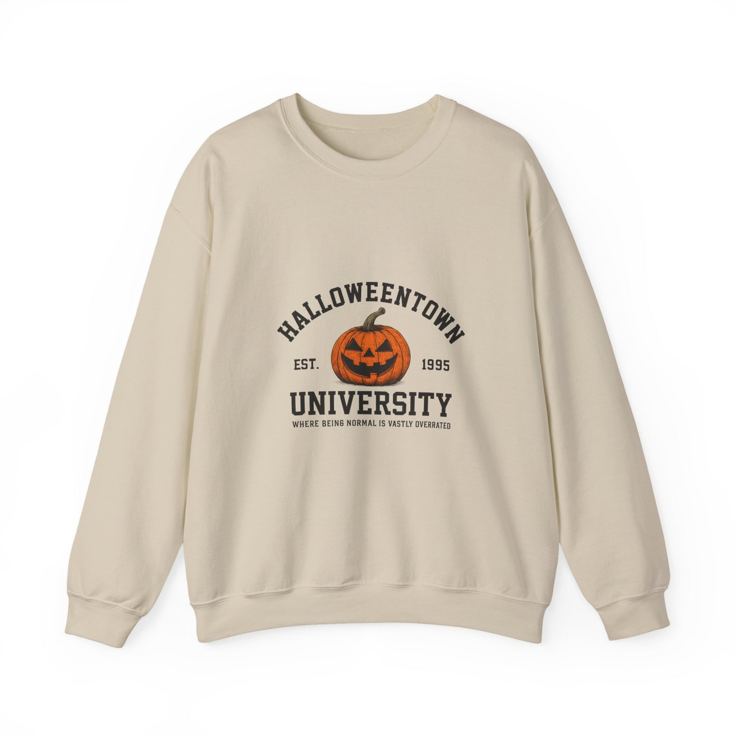 Unisex Heavy Blend™ Halloweentown University Sweatshirt – Spooky Pumpkin Collegiate Style | mw1009