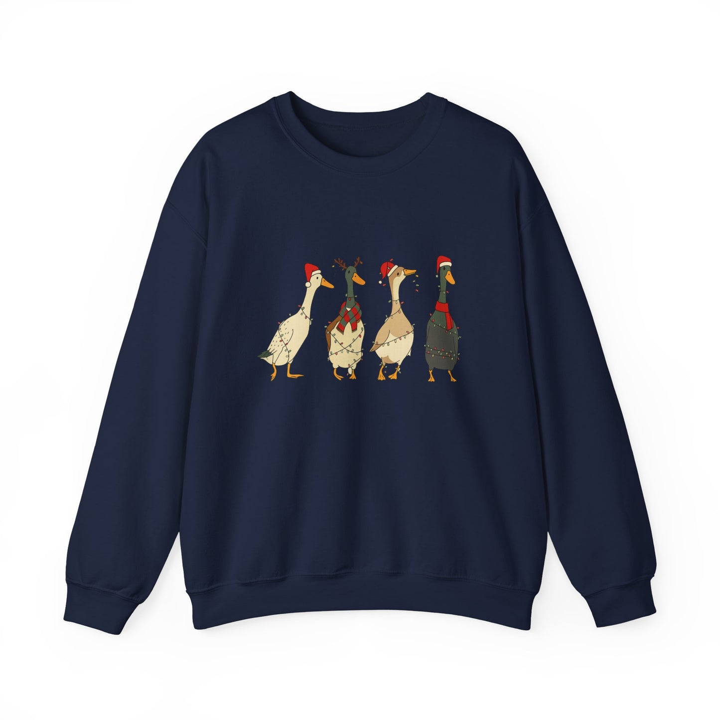 Unisex Heavy Blend™ mw2026 | Funny Christmas Goose Sweatshirt – Holiday Farm Animal Crewneck | Cute Unisex Winter Gift