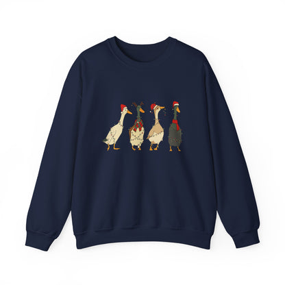 Unisex Heavy Blend™ mw2026 | Funny Christmas Goose Sweatshirt – Holiday Farm Animal Crewneck | Cute Unisex Winter Gift
