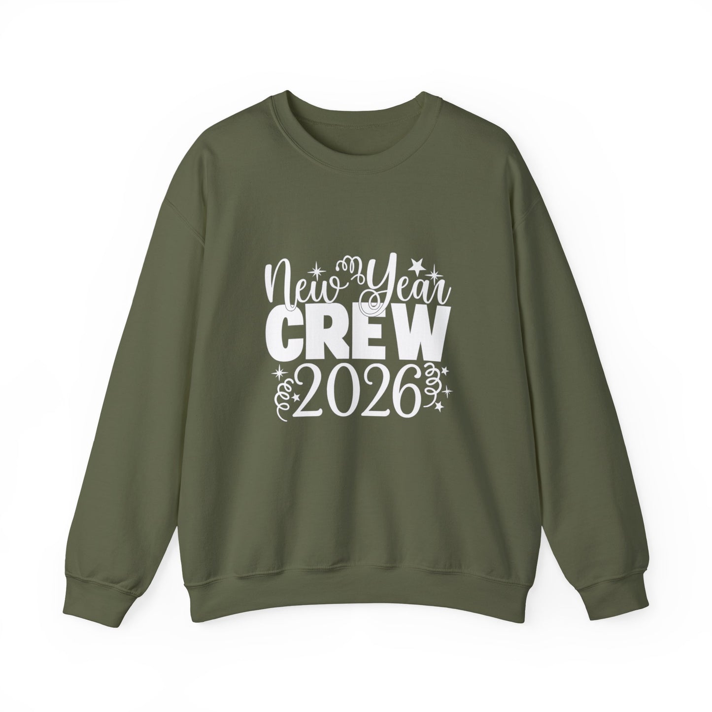 Unisex Heavy Blend™ mw2033 | New Year Crew Sweatshirt – Matching Family Party Outfit | Festive Unisex New Year’s Eve Gift