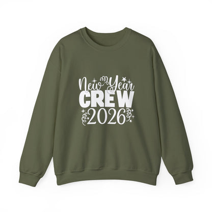 Unisex Heavy Blend™ mw2033 | New Year Crew Sweatshirt – Matching Family Party Outfit | Festive Unisex New Year’s Eve Gift