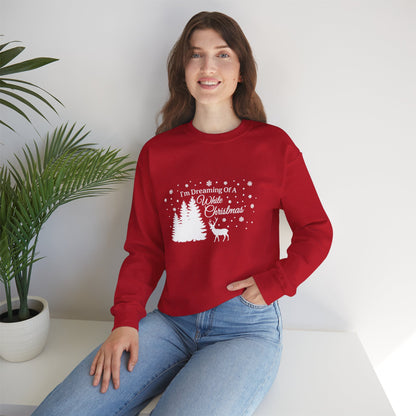 Unisex Heavy Blend™ mw2025 | I’m Dreaming of a White Christmas Sweatshirt – Snowflake Winter Holiday Crewneck | Cozy Unisex Gift