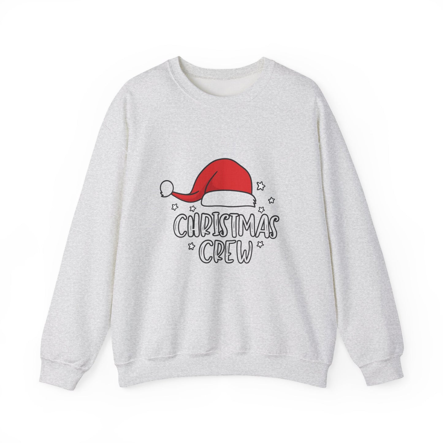 Unisex Heavy Blend™ mw2049 | Christmas Crew Sweatshirt – Matching Family Holiday Pullover, Festive Santa Hat Crewneck Outfit