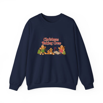 Unisex Heavy Blend™ mw2091 | Christmas Baking Crew Sweatshirt – Cute Gingerbread Cookie Lovers Holiday Pullover, Matching Family Christmas Outfit