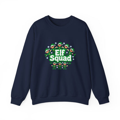 Unisex Heavy Blend™ mw2079 | Elf Squad Christmas Sweatshirt – Funny Matching Family Elf Crewneck, Cute Holiday Pullover Sweater