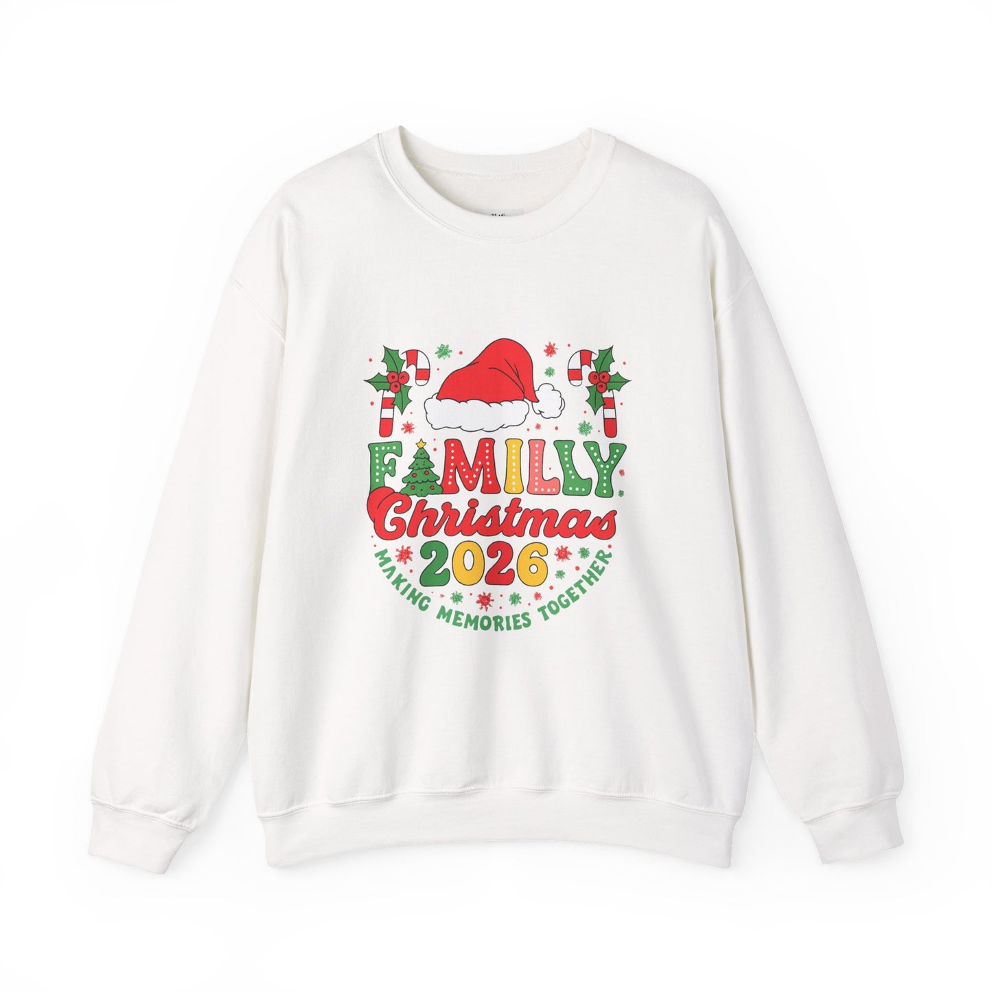 Unisex Heavy Blend™ mw2015 | Family Christmas 2026 Sweatshirt – Matching Holiday Crewneck | Custom Festive Unisex Gift