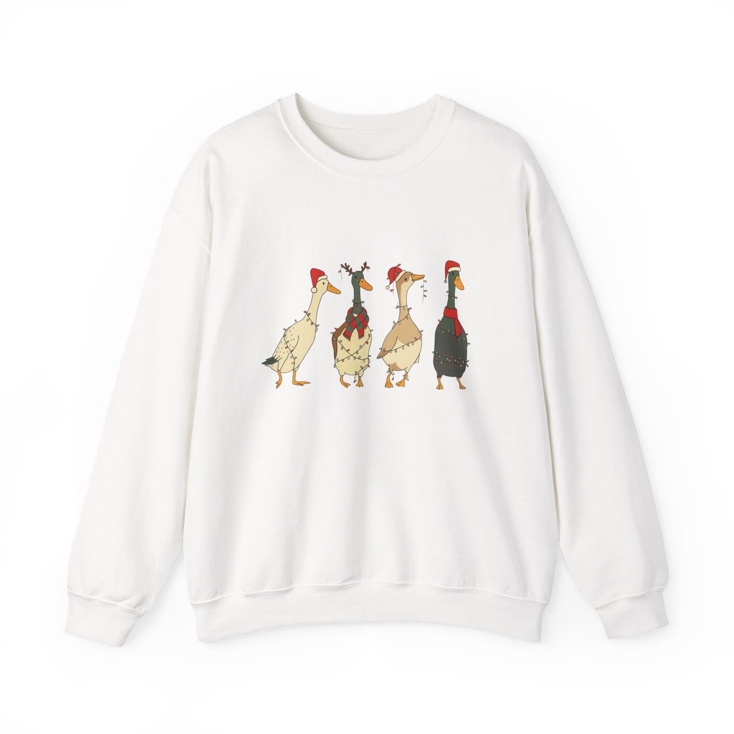 Unisex Heavy Blend™ mw2026 | Funny Christmas Goose Sweatshirt – Holiday Farm Animal Crewneck | Cute Unisex Winter Gift