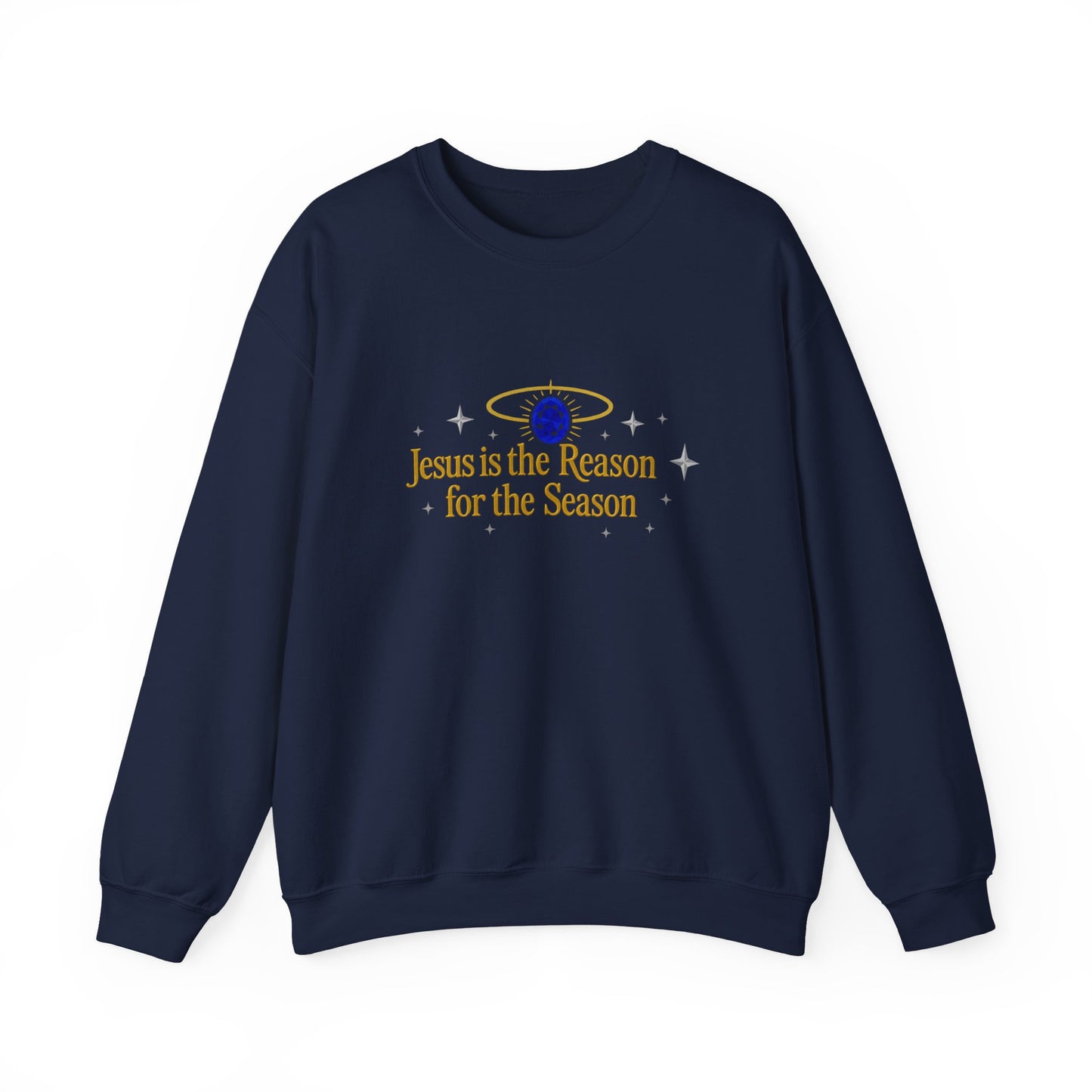 Unisex Heavy Blend™ mw2075 | Jesus Is the Reason for the Season Sweatshirt – Christian Christmas Religious Crewneck, Faith Holiday Pullover