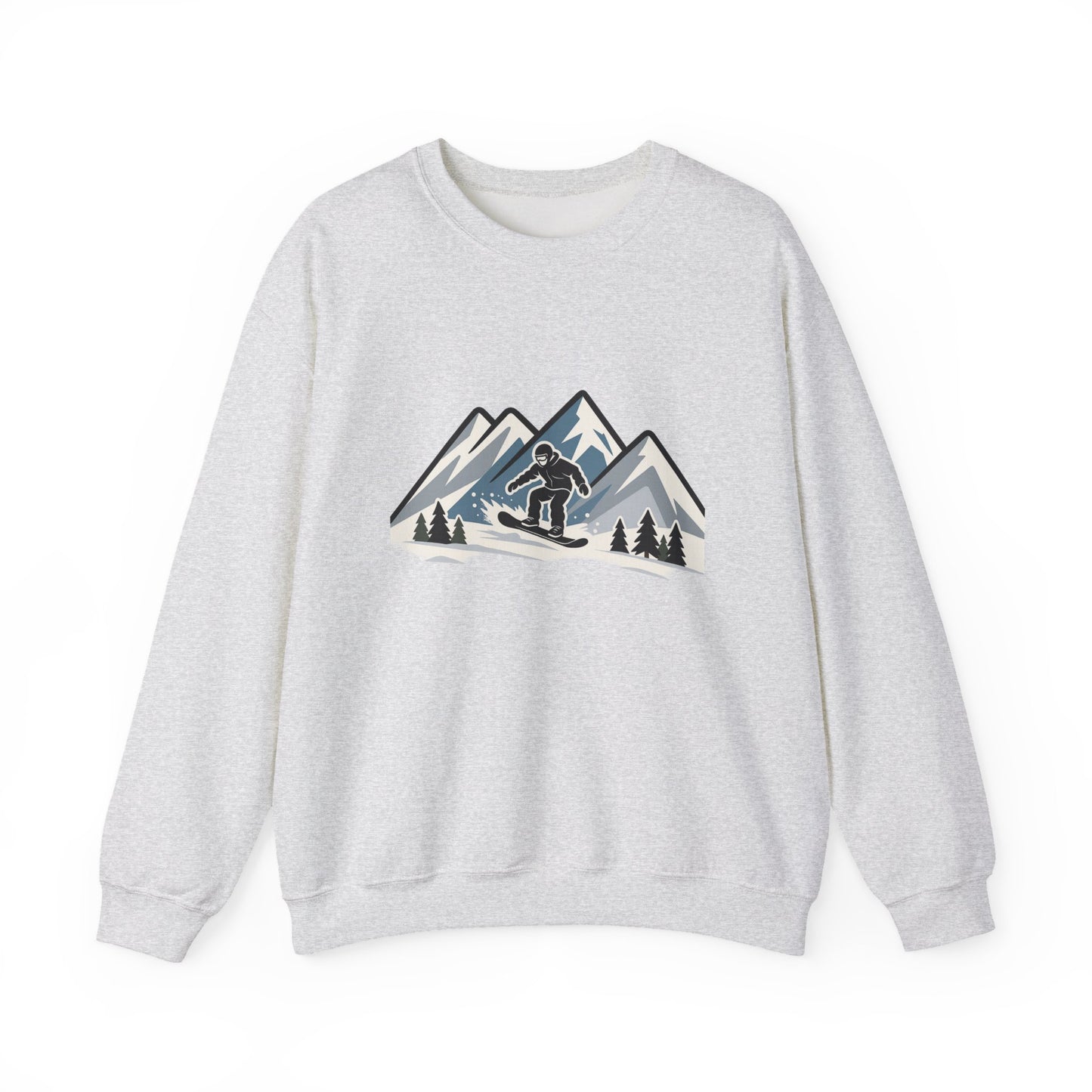 Unisex Heavy Blend™ mw2107 | Snowboarding Mountain Sweatshirt – Cool Winter Sports Crewneck, Extreme Snowboard Gift for Riders