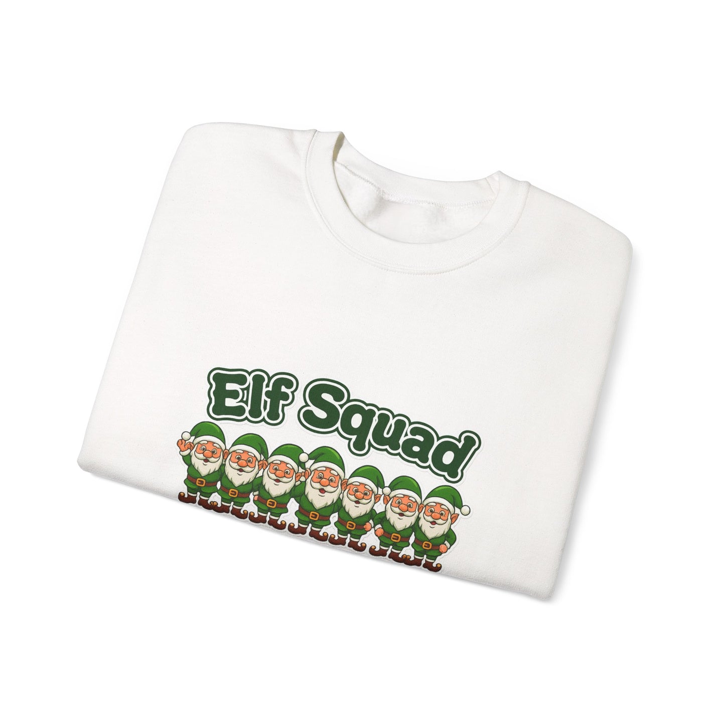 Unisex Heavy Blend™ mw2076 | Elf Squad Christmas Sweatshirt – Funny Holiday Elf Crewneck, Festive Matching Family Pullover Sweater