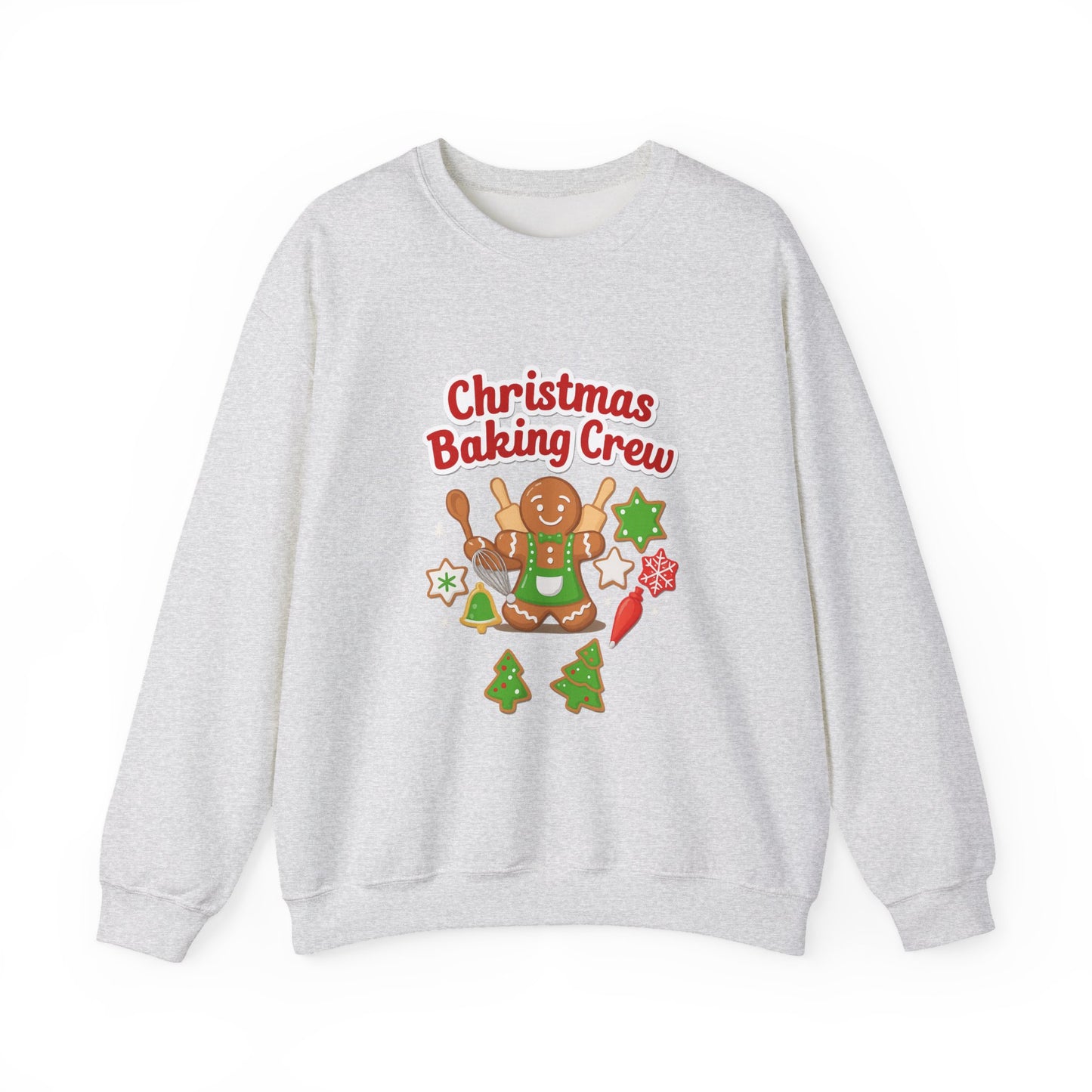 Unisex Heavy Blend™ mw2086 | Christmas Baking Crew Sweatshirt – Cute Gingerbread Cookie Holiday Pullover for Bakers & Family