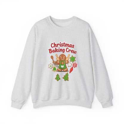 Unisex Heavy Blend™ mw2086 | Christmas Baking Crew Sweatshirt – Cute Gingerbread Cookie Holiday Pullover for Bakers & Family