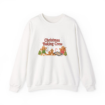 Unisex Heavy Blend™ mw2091 | Christmas Baking Crew Sweatshirt – Cute Gingerbread Cookie Lovers Holiday Pullover, Matching Family Christmas Outfit