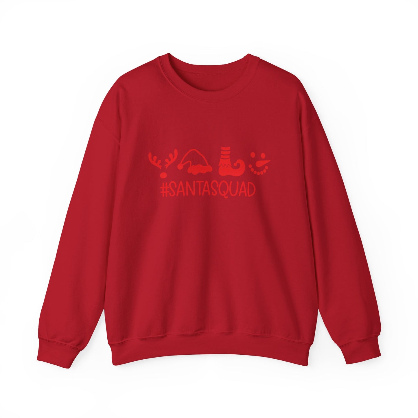 Unisex Heavy Blend™ mw2047 | SantaSquad Christmas Sweatshirt – Funny Holiday Crewneck, Matching Family Group Pullover Outfi