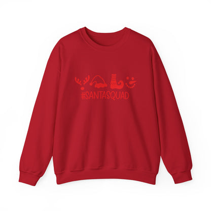 Unisex Heavy Blend™ mw2047 | SantaSquad Christmas Sweatshirt – Funny Holiday Crewneck, Matching Family Group Pullover Outfi