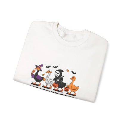 Unisex Heavy Blend™ Just a Spooky Turkey Sweatshirt – Funny Halloween Crewneck | mw1025