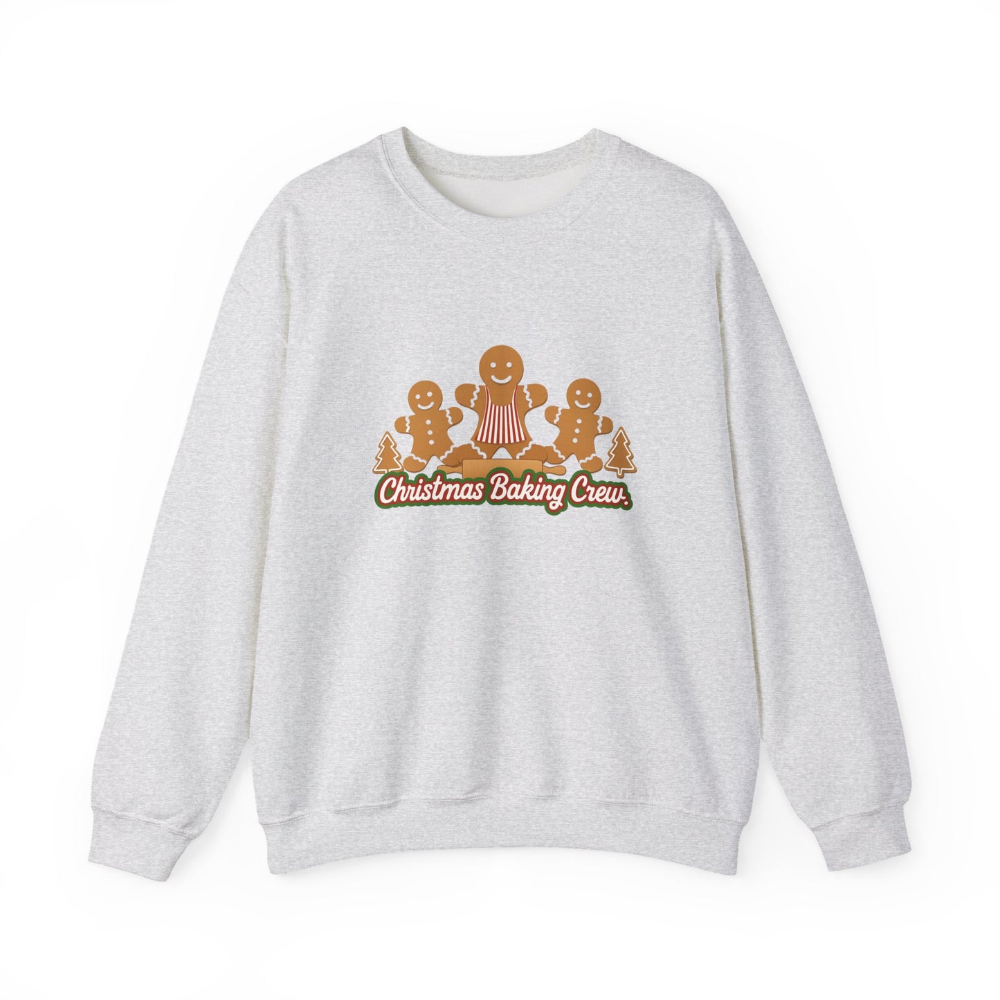 Unisex Heavy Blend™ mw2090 | Christmas Baking Crew Sweatshirt – Cute Gingerbread Family Holiday Pullover, Matching Christmas Outfit
