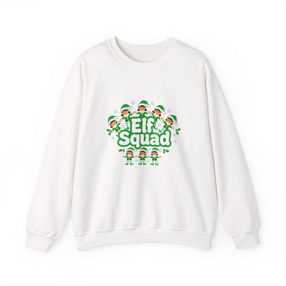 Unisex Heavy Blend™ mw2079 | Elf Squad Christmas Sweatshirt – Funny Matching Family Elf Crewneck, Cute Holiday Pullover Sweater