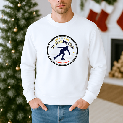 Unisex Heavy Blend™ mw2084 | Ice Skating Club Sweatshirt – Vintage Skater Pullover, Cozy Winter Sports Sweater, New Year Special Gift