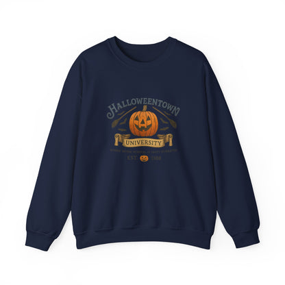 Unisex Heavy Blend™ Funny Collegiate Halloween Sweatshirt – Halloweentown University Style | mw1015