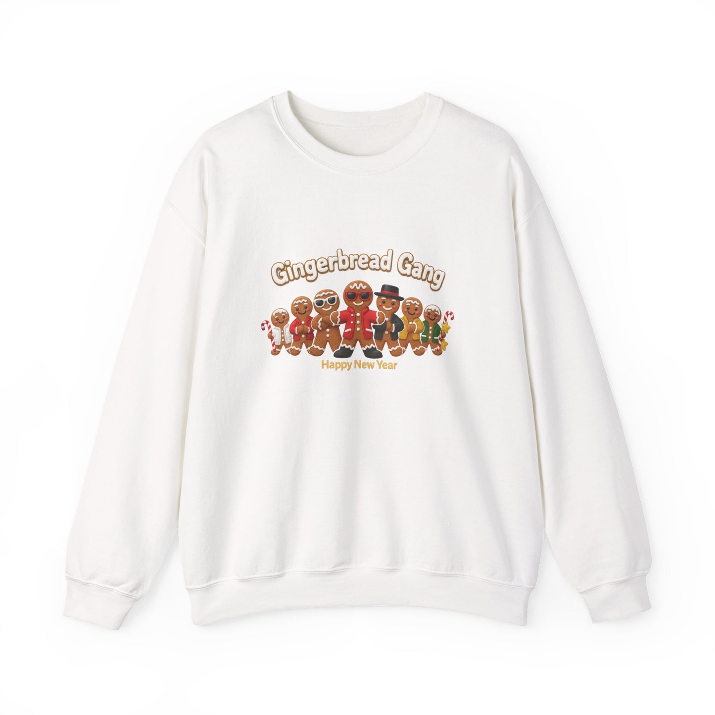 Unisex Heavy Blend™ mw2134 | Gingerbread Gang Christmas Sweatshirt – Cute Holiday Cookie Crewneck, Funny Festive Xmas Gift