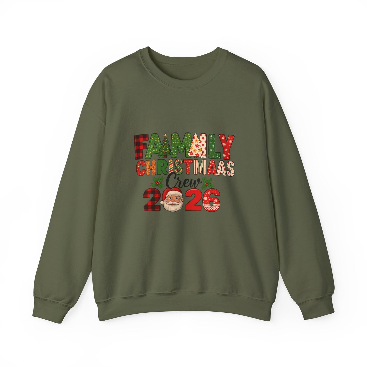 Unisex Heavy Blend™ mw2022 | Family Christmas Crew Sweatshirt – Matching Holiday Pajama Party Shirt | Custom Unisex Winter Gift