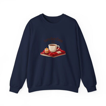 Unisex Heavy Blend™ mw2118 | Let’s Get Cozy Sweatshirt – Warm Winter Coffee Crewneck, Cute Cozy Holiday Gift for Her