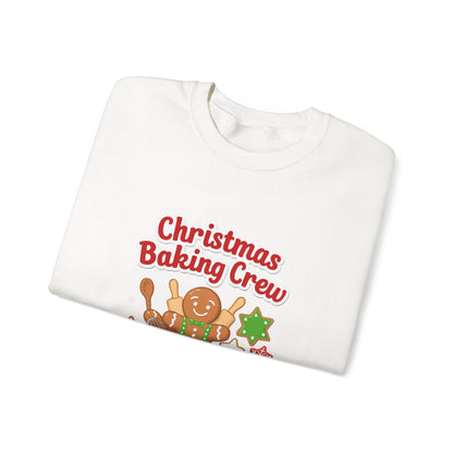 Unisex Heavy Blend™ mw2086 | Christmas Baking Crew Sweatshirt – Cute Gingerbread Cookie Holiday Pullover for Bakers & Family