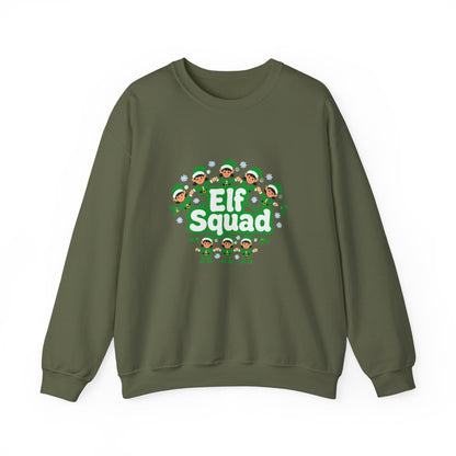 Unisex Heavy Blend™ mw2079 | Elf Squad Christmas Sweatshirt – Funny Matching Family Elf Crewneck, Cute Holiday Pullover Sweater