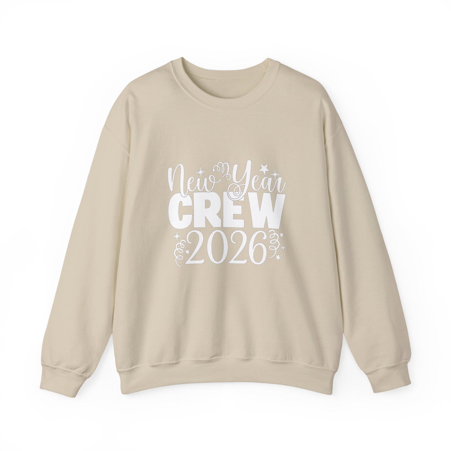 Unisex Heavy Blend™ mw2033 | New Year Crew Sweatshirt – Matching Family Party Outfit | Festive Unisex New Year’s Eve Gift