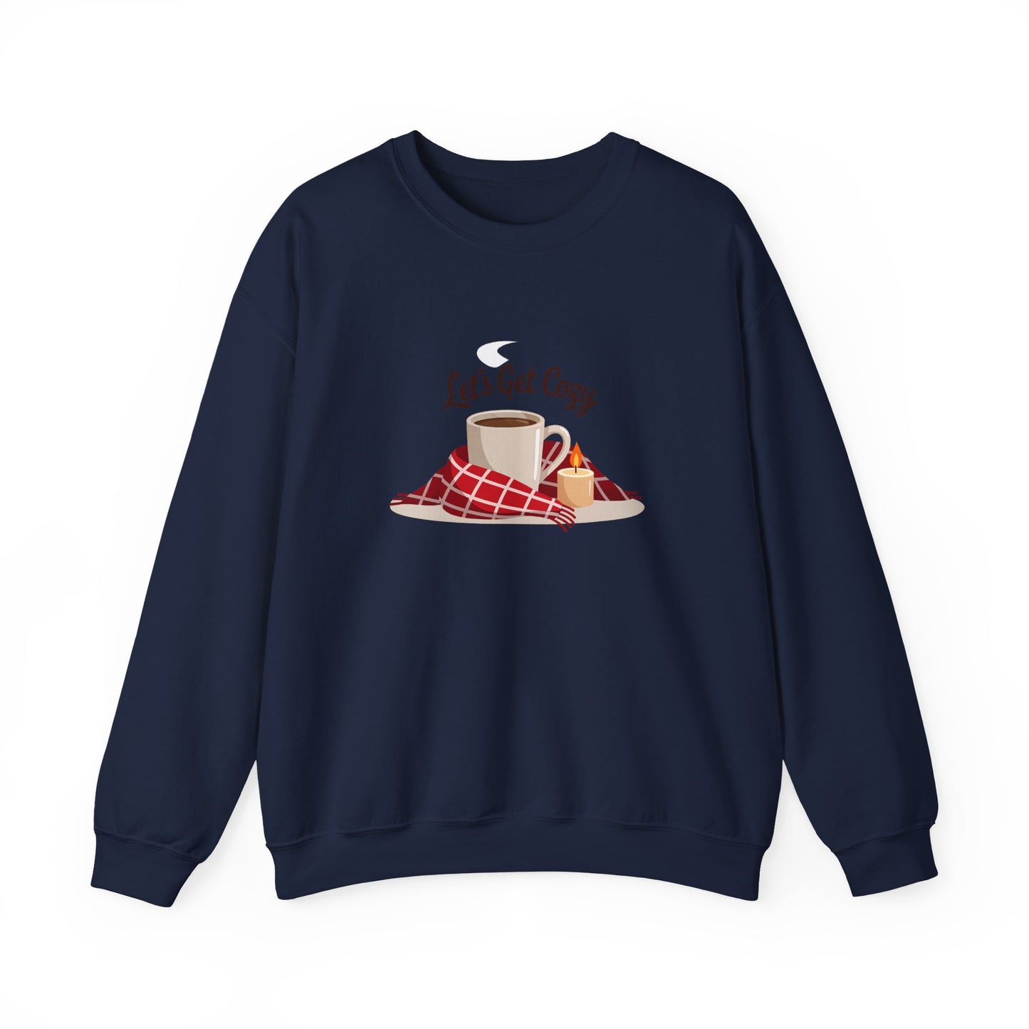 Unisex Heavy Blend™ mw2119 | Let’s Get Cozy Sweatshirt – Warm Winter Coffee Crewneck, Cute Cozy Holiday Gift for Her