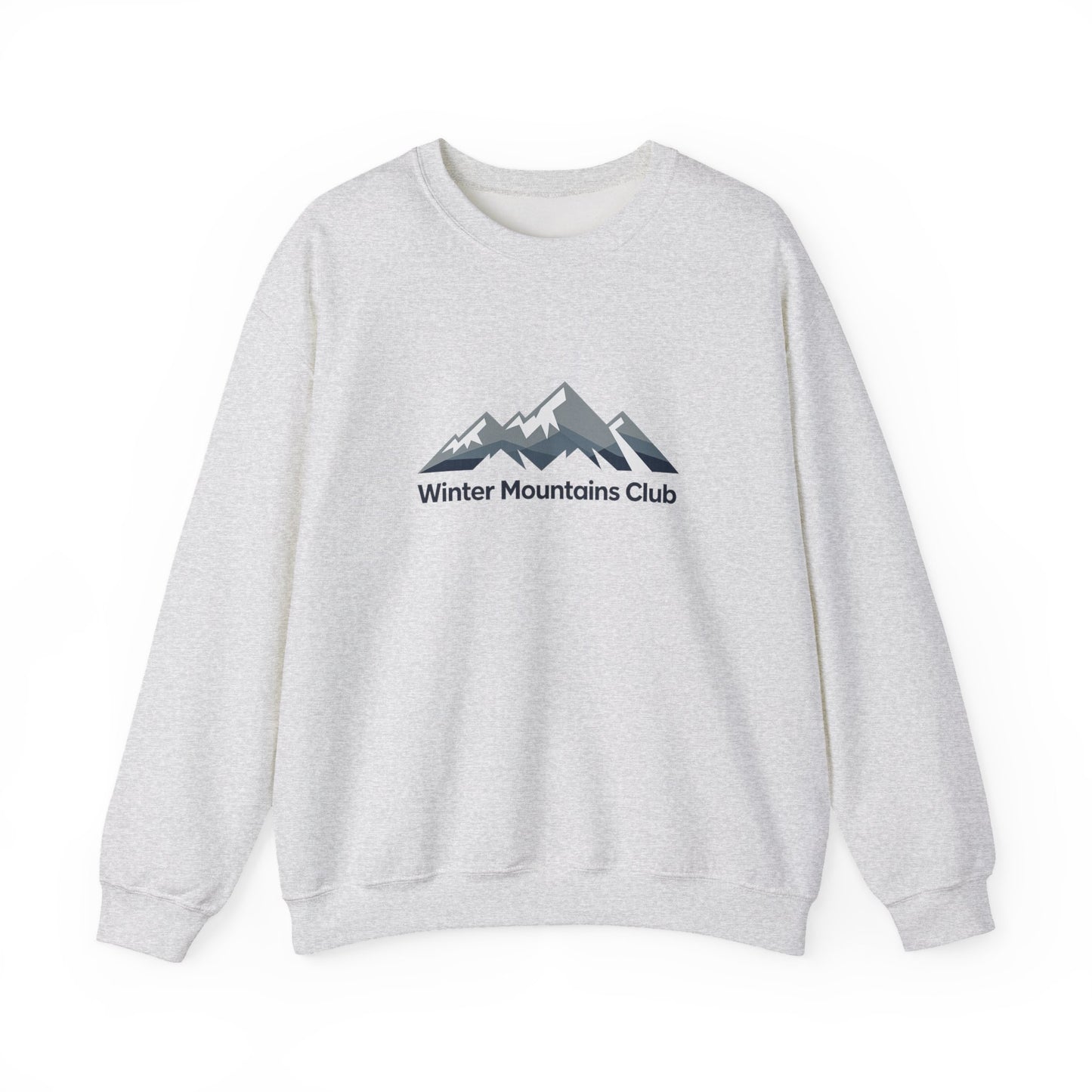Unisex Heavy Blend™ mw2070 | Winter Mountains Club Sweatshirt – Outdoors Hiking Adventure Crewneck, Cozy Winter Pullover Sweater