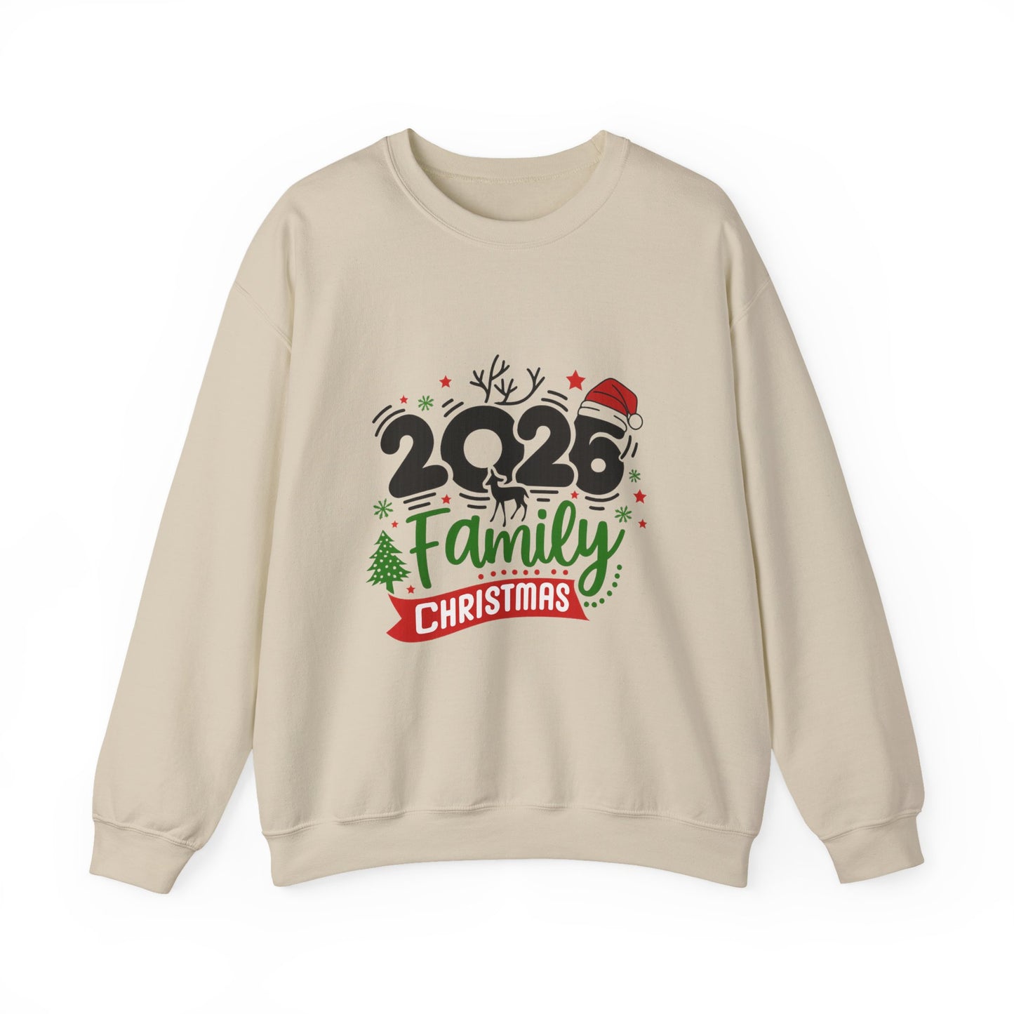Unisex Heavy Blend™ mw2035 | Family Christmas Sweatshirt – Matching Holiday Pajama Party Outfit | Custom Unisex Winter Gift
