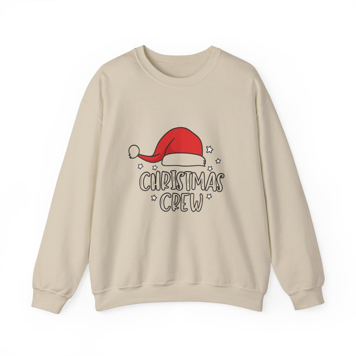 Unisex Heavy Blend™ mw2049 | Christmas Crew Sweatshirt – Matching Family Holiday Pullover, Festive Santa Hat Crewneck Outfit