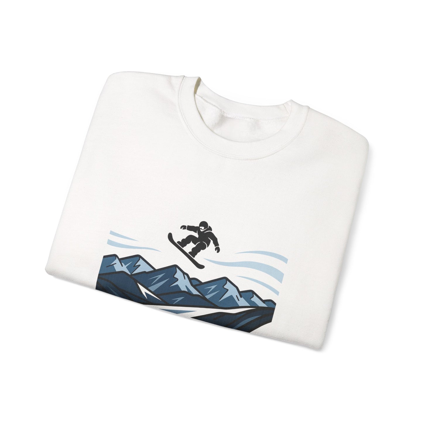 Unisex Heavy Blend™ mw2105 | Snowboard Mountain Sweatshirt – Extreme Winter Sports Crewneck, Cool Snowboarding Gift for Riders