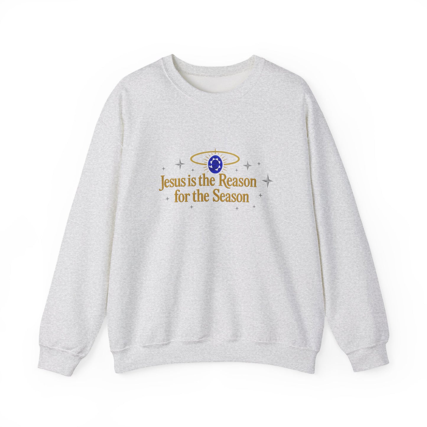 Unisex Heavy Blend™ mw2075 | Jesus Is the Reason for the Season Sweatshirt – Christian Christmas Religious Crewneck, Faith Holiday Pullover