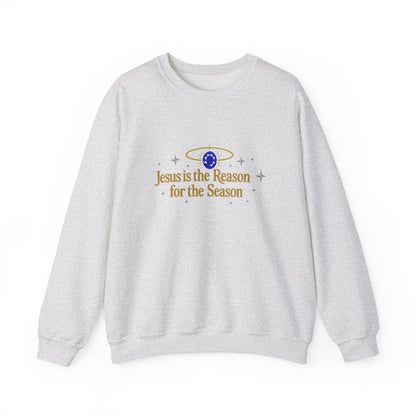 Unisex Heavy Blend™ mw2075 | Jesus Is the Reason for the Season Sweatshirt – Christian Christmas Religious Crewneck, Faith Holiday Pullover
