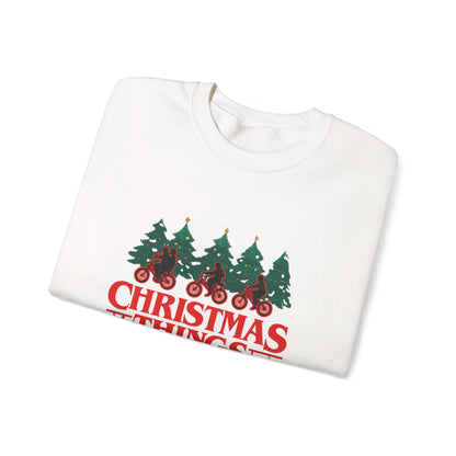 Unisex Heavy Blend™ mw2016 | Christmas Things Sweatshirt – Funny Holiday Crewneck | Cozy Unisex Winter Gift for Stranger Things Fans