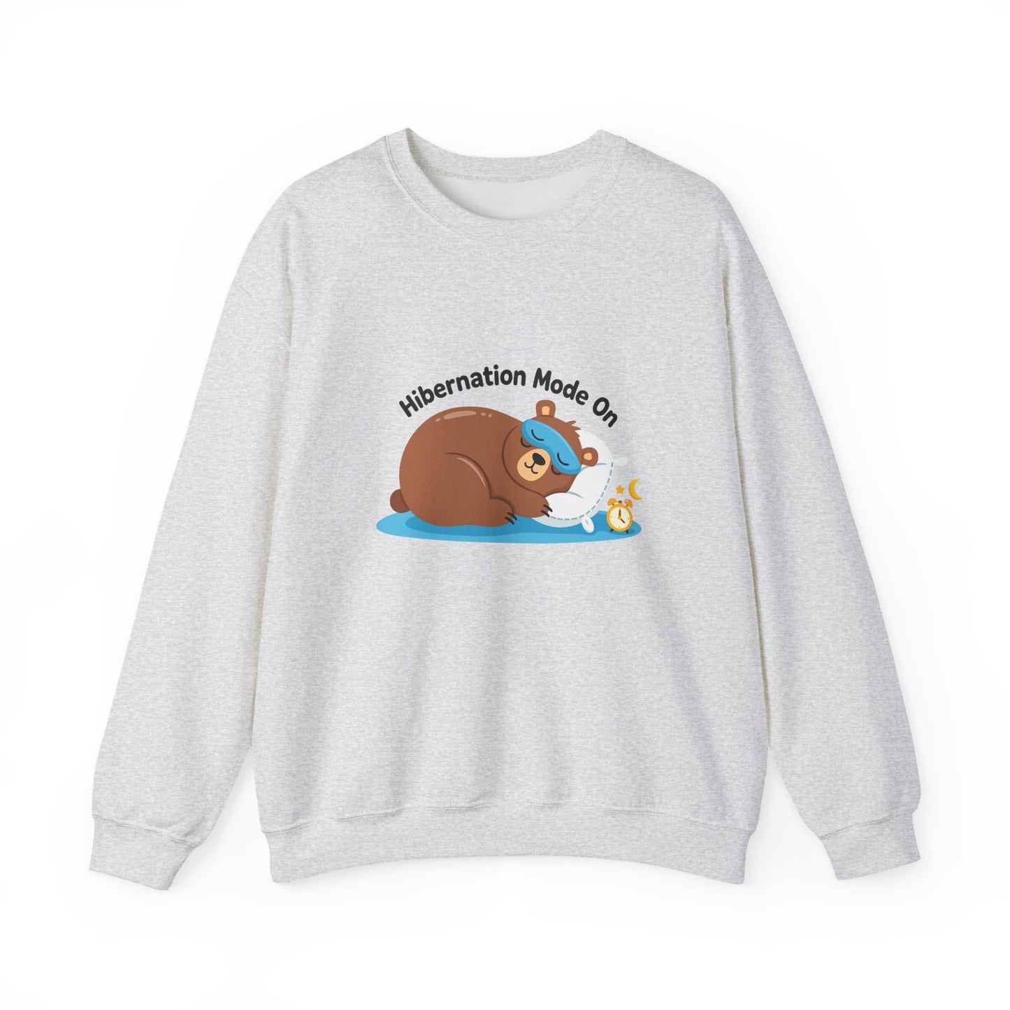Unisex Heavy Blend™ mw2082 | Hibernation Mode On Bear Sweatshirt – Cozy Winter Sleepy Animal Pullover, Cute Lazy Day Sweater Gift