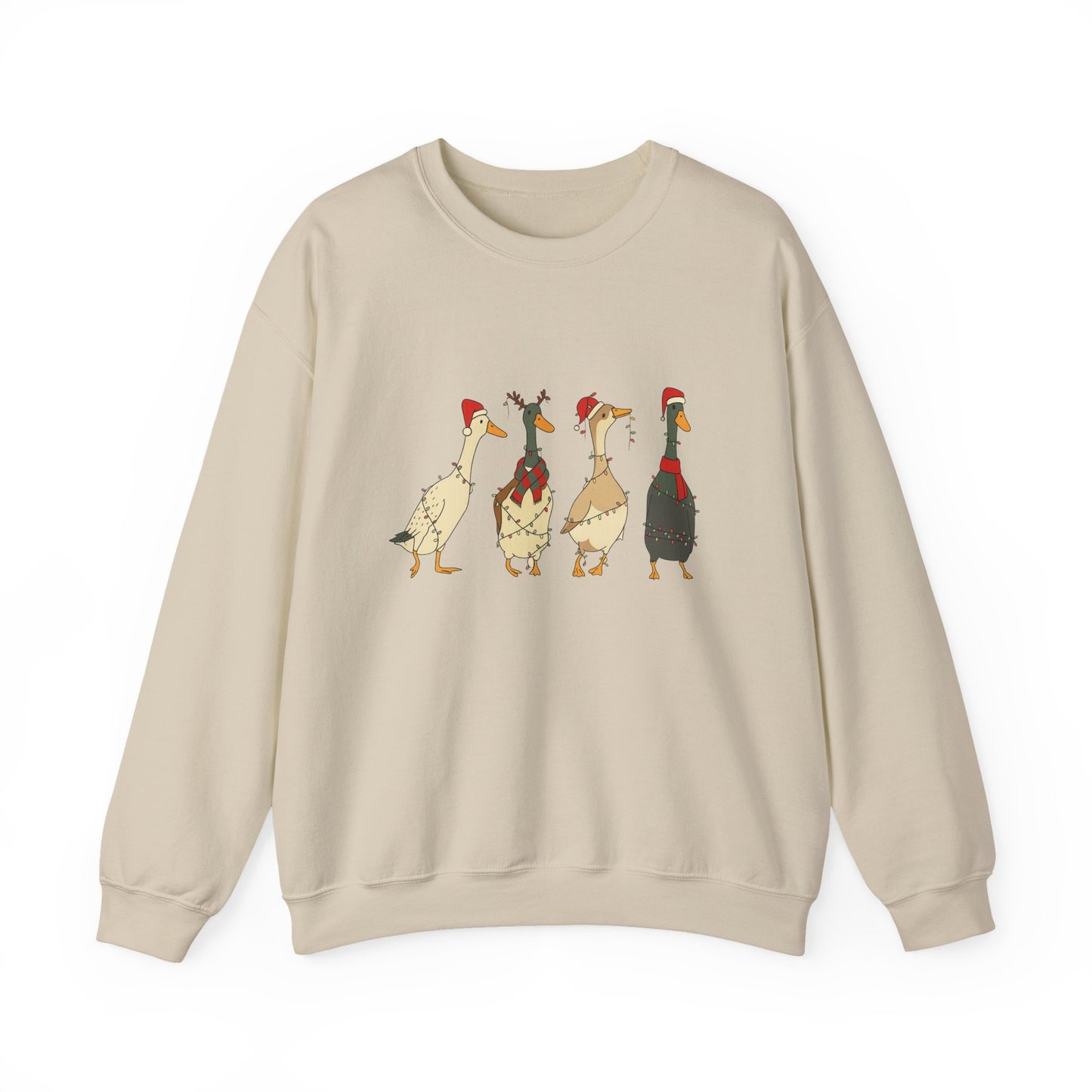 Unisex Heavy Blend™ mw2026 | Funny Christmas Goose Sweatshirt – Holiday Farm Animal Crewneck | Cute Unisex Winter Gift