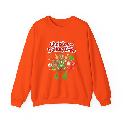 Unisex Heavy Blend™ mw2086 | Christmas Baking Crew Sweatshirt – Cute Gingerbread Cookie Holiday Pullover for Bakers & Family