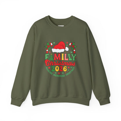 Unisex Heavy Blend™ mw2015 | Family Christmas 2026 Sweatshirt – Matching Holiday Crewneck | Custom Festive Unisex Gift