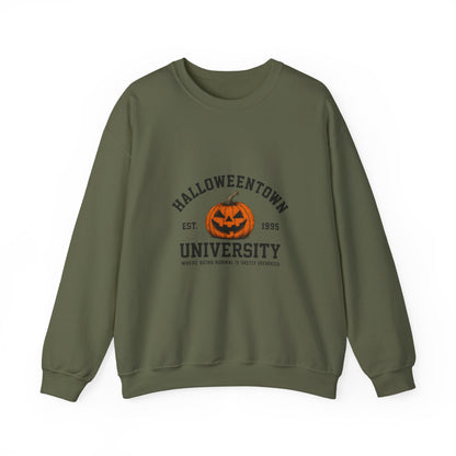 Unisex Heavy Blend™ Halloweentown University Sweatshirt – Spooky Pumpkin Collegiate Style | mw1009