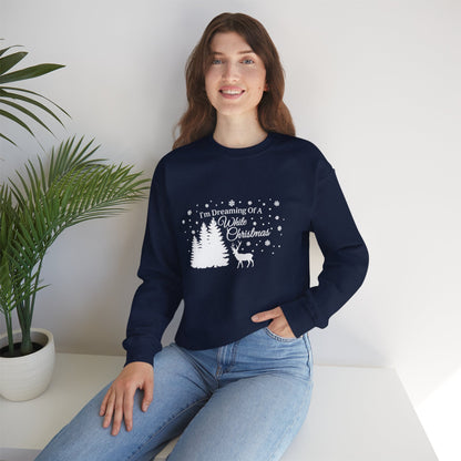 Unisex Heavy Blend™ mw2025 | I’m Dreaming of a White Christmas Sweatshirt – Snowflake Winter Holiday Crewneck | Cozy Unisex Gift