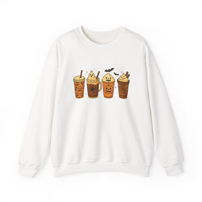 Unisex Heavy Blend™ Spooky Season Coffee Sweatshirt – Pumpkin Latte Halloween Vibes | mw1017