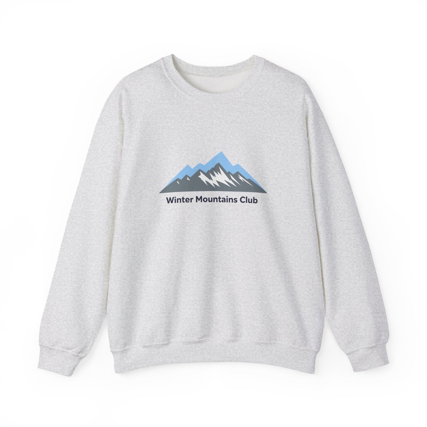 Unisex Heavy Blend™ mw2069 | Winter Mountains Club Sweatshirt – Outdoors Hiking Adventure Crewneck, Cozy Winter Pullover Sweater