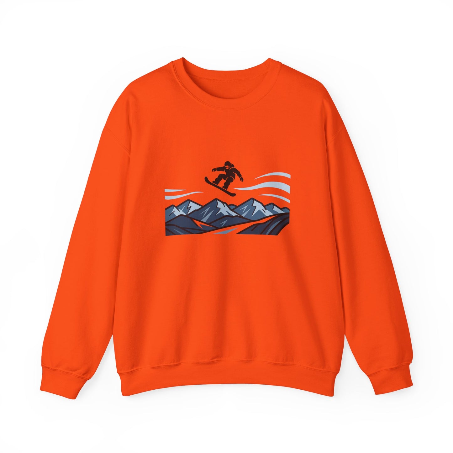 Unisex Heavy Blend™ mw2105 | Snowboard Mountain Sweatshirt – Extreme Winter Sports Crewneck, Cool Snowboarding Gift for Riders